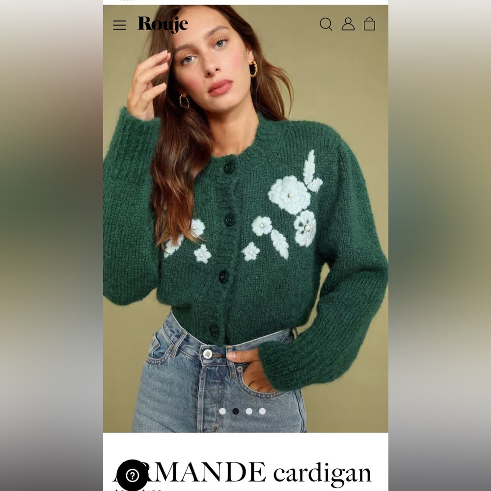 ROUJE ARMANDE CARDIGAN • SIZE 34